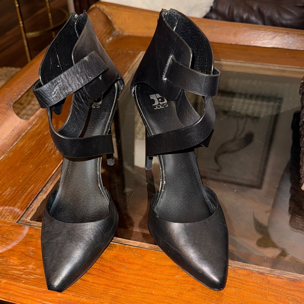 Joe's Jeans Black Strappy Heels